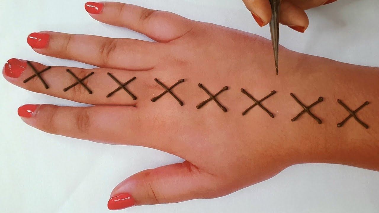 Easy XX Alphabet Diwali Stylish Mehndi Design| Mehandi design Front hand|आसान मेंहदी डिजाइन