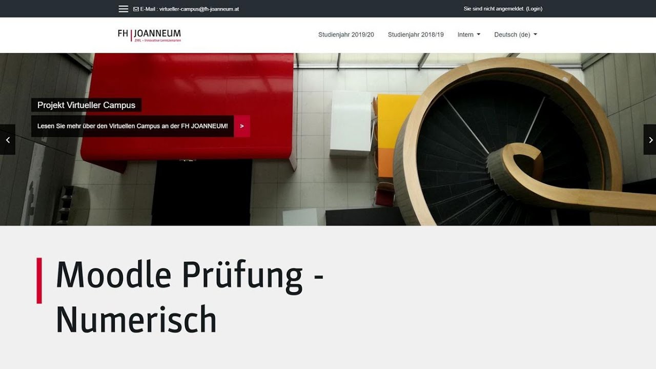Moodle Pr&uuml;fung - Numerisch