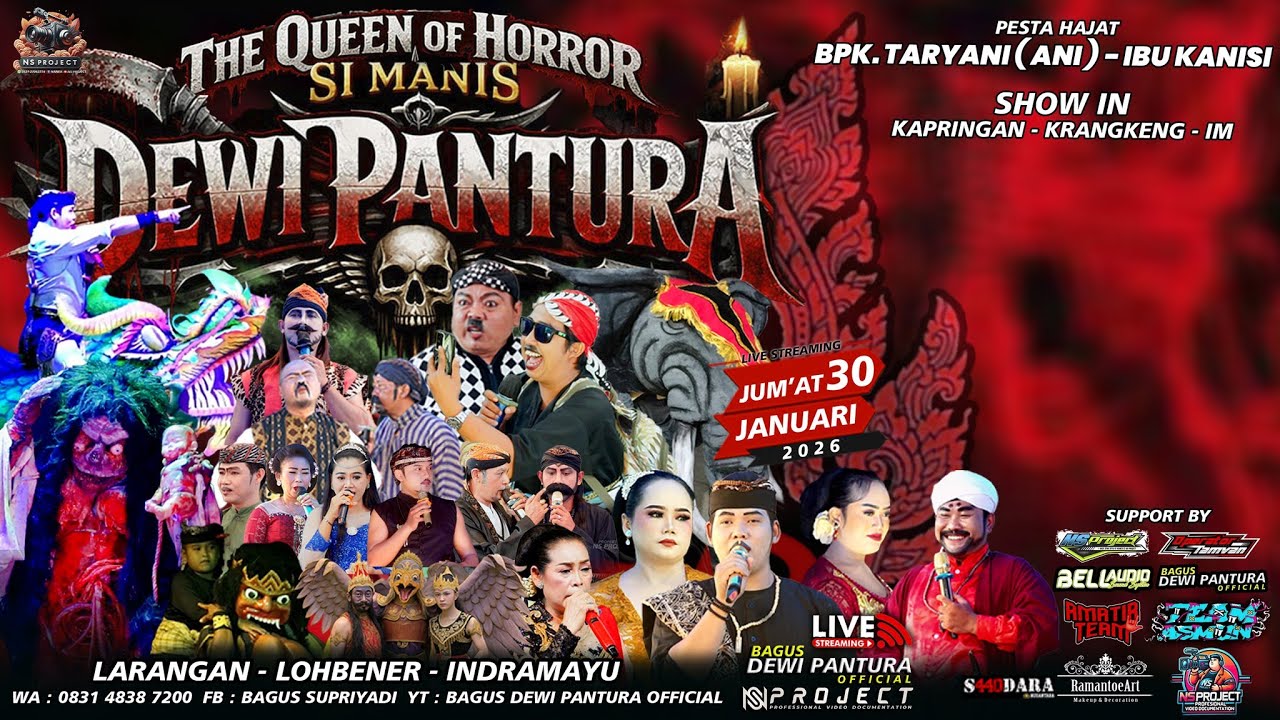 🔴LIVE SANDIWARA {DEWI PANTURA} | PESTA HAJAT: BPK. TARYANI (ANI) - IBU. KANISI   ||  KAPRINGAN