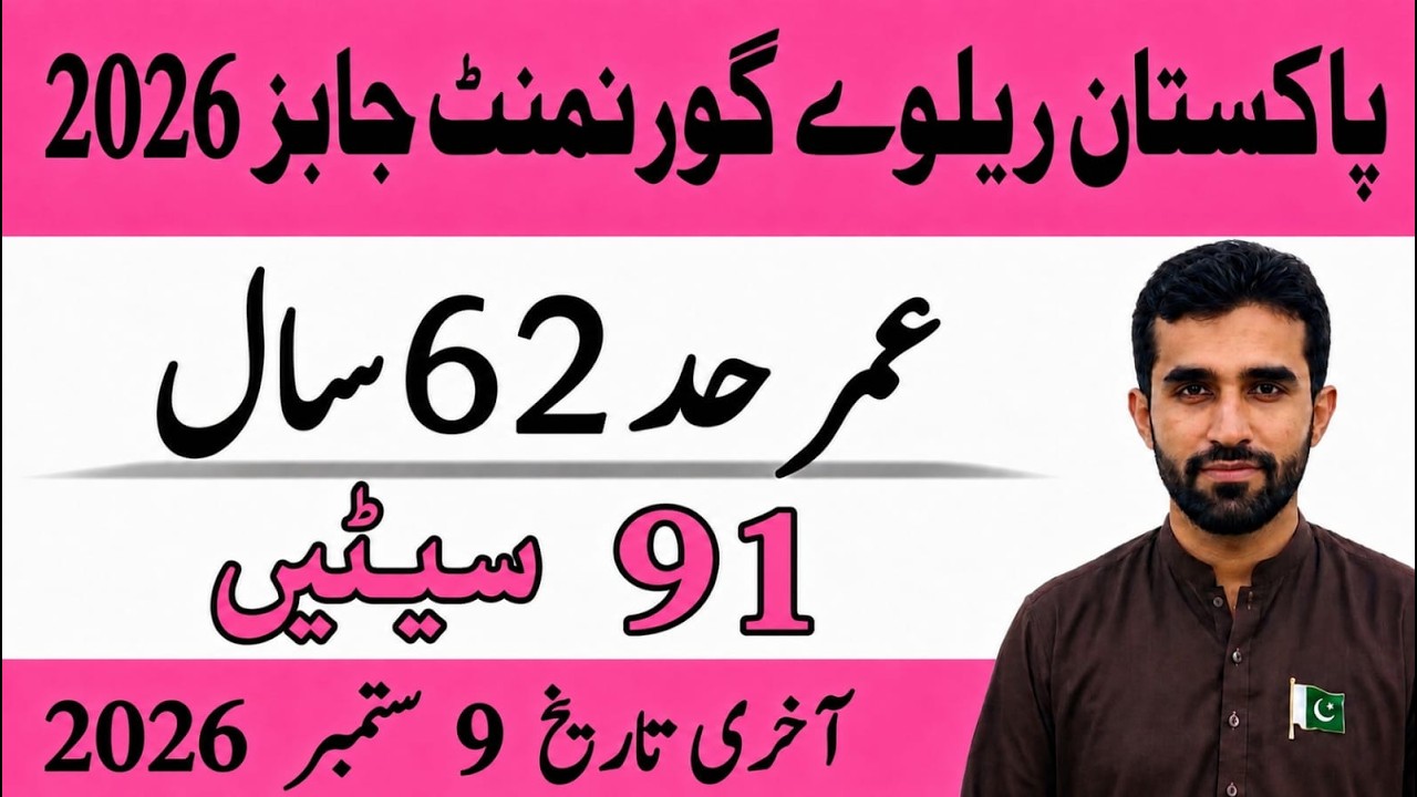 Pakistan Railway Govt Jobs 2026 - Complete Online Apply Guide