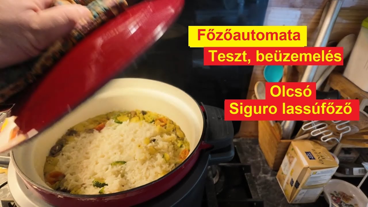 Olcsó, Siguro főzőautomata, lassúfőző az Alzából. Teszt, beüzemelés.