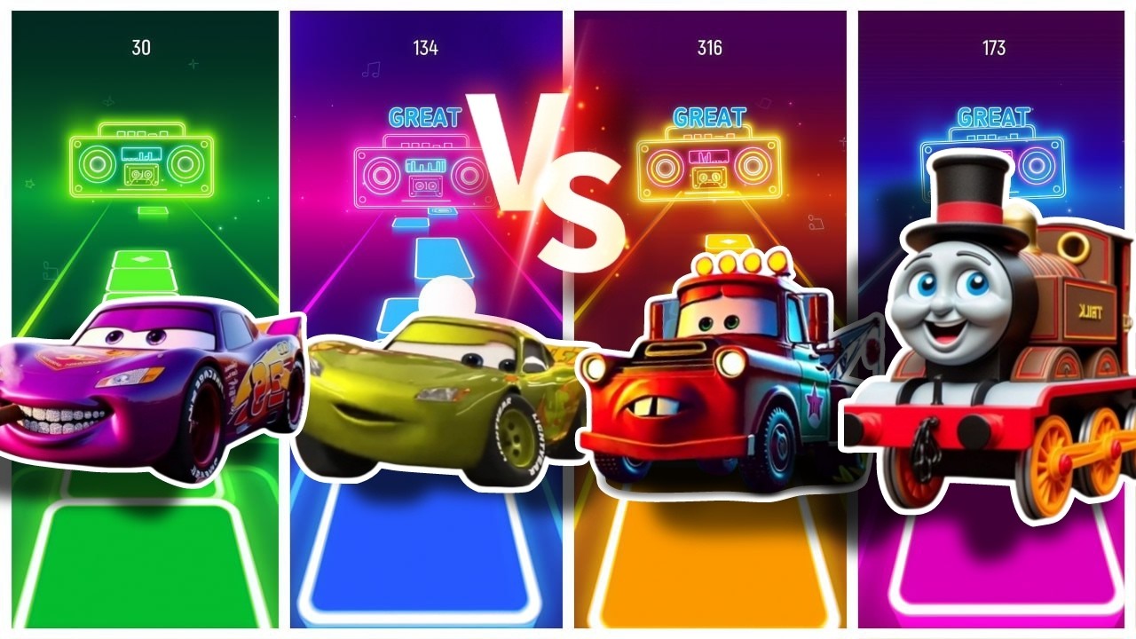 Tiles hop #monstercars #mcqueen #tileshop #tileshopedmrush