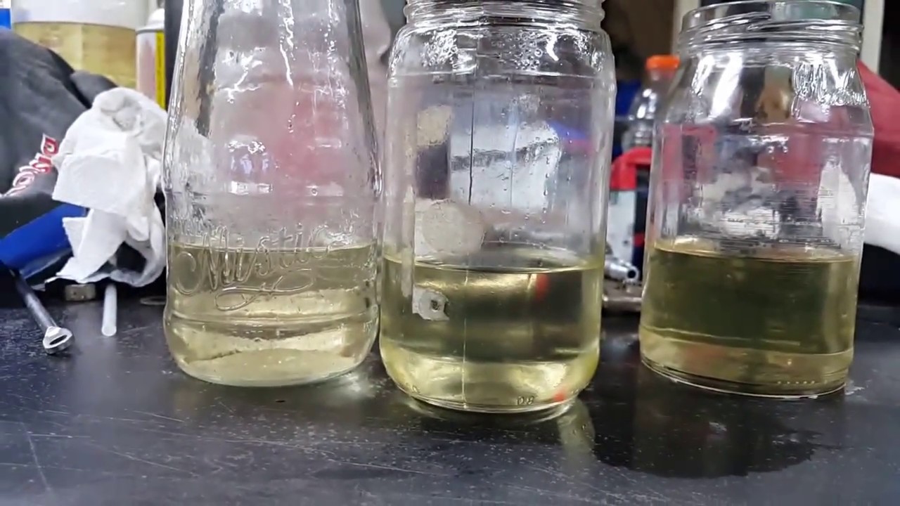 water in boat fuel tank.