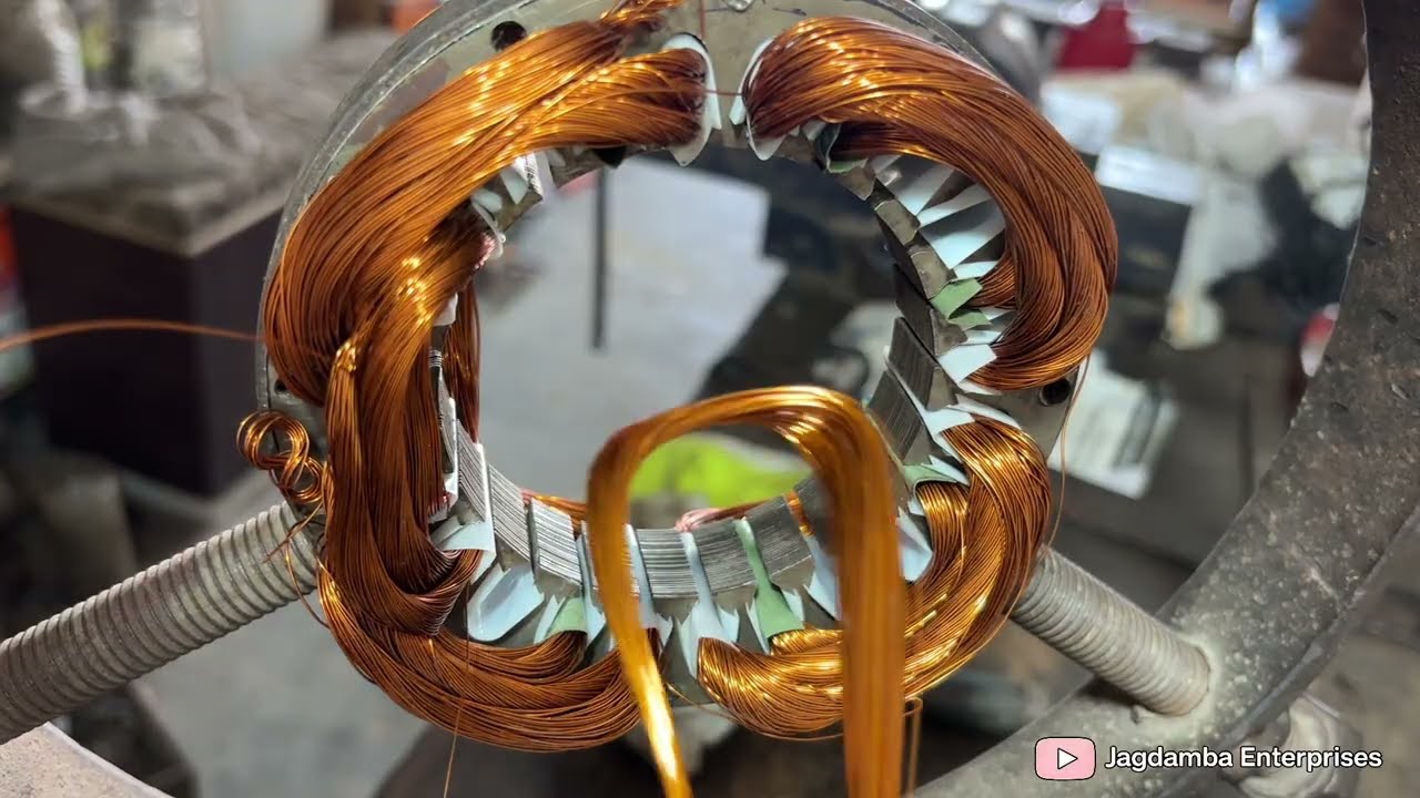 Cooler Motor Rewinding Full Video 😱 | Step-By-Step Complete Process🔥