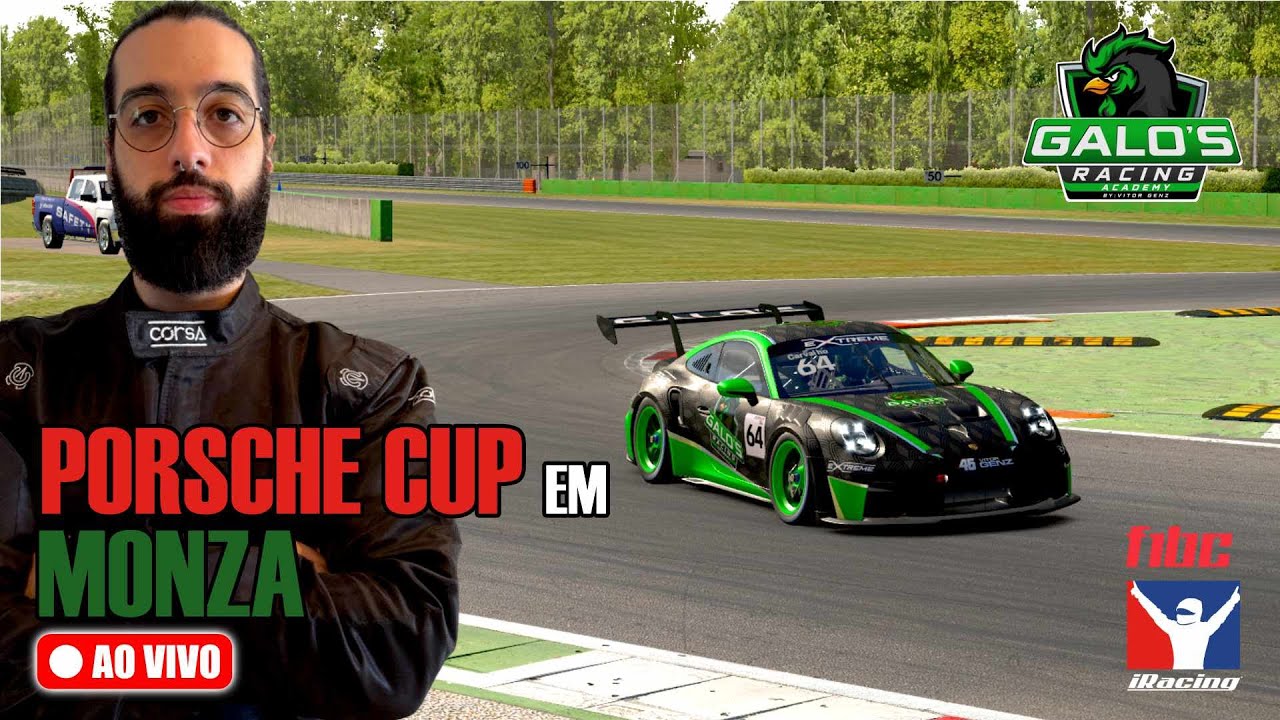 Porsch Cup em Monza - Galo's Racing | F1BC | T1 | E4 | AO VIVO
