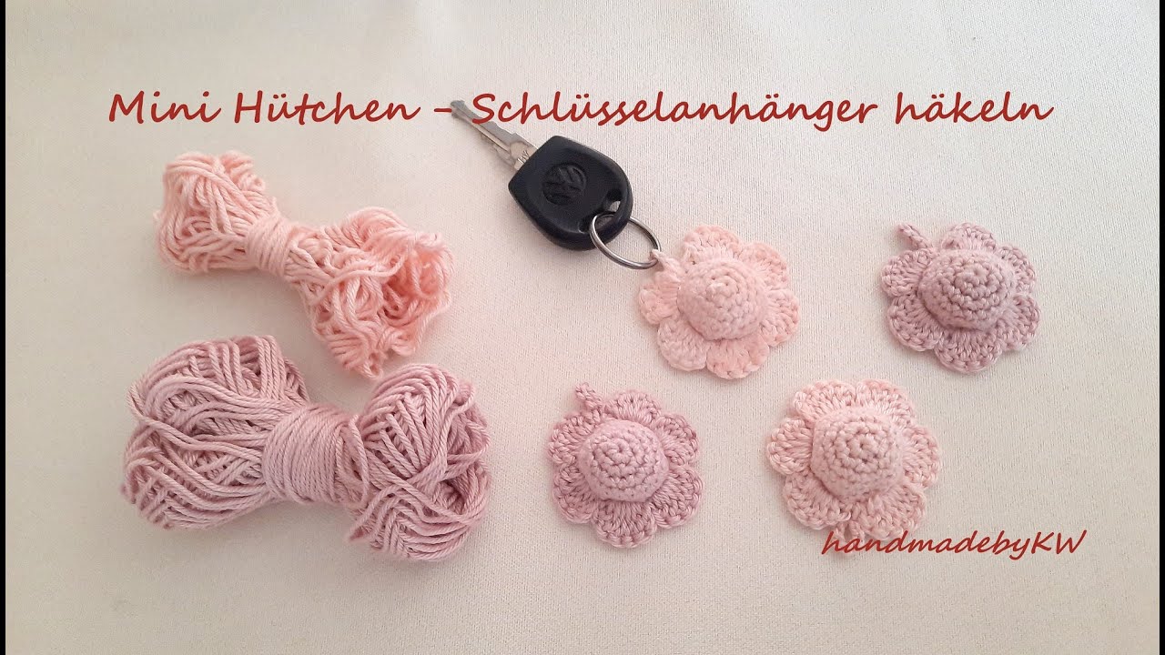 Mini Hütchen - Schlüsselanhänger häkeln
