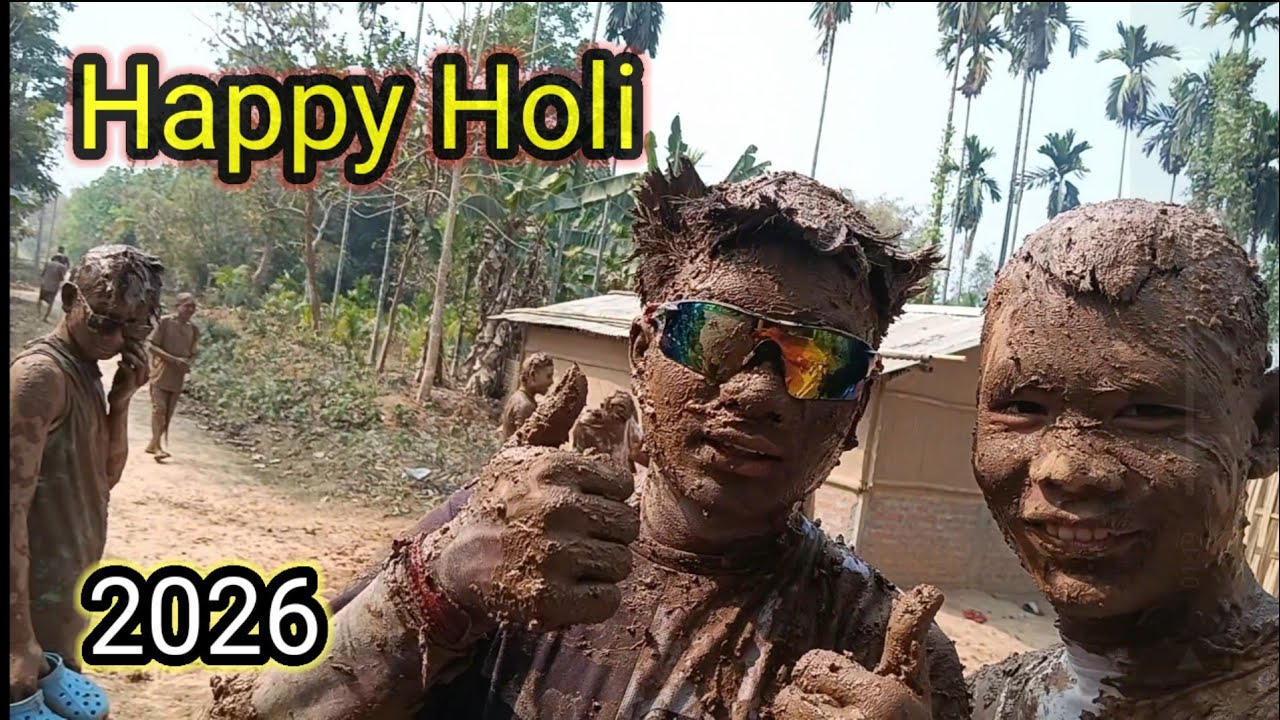Happy Holi 2026 || Celebrate Village holi || Rabha 42