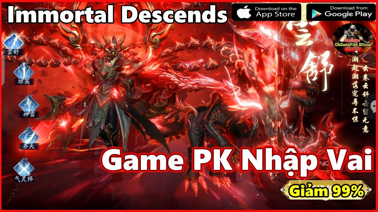 Immortal Descends | Free Giftcode | Trải Nghiệm Gameplay PK Nhập Vai Mới Ra Của X7 X7GAME #4293