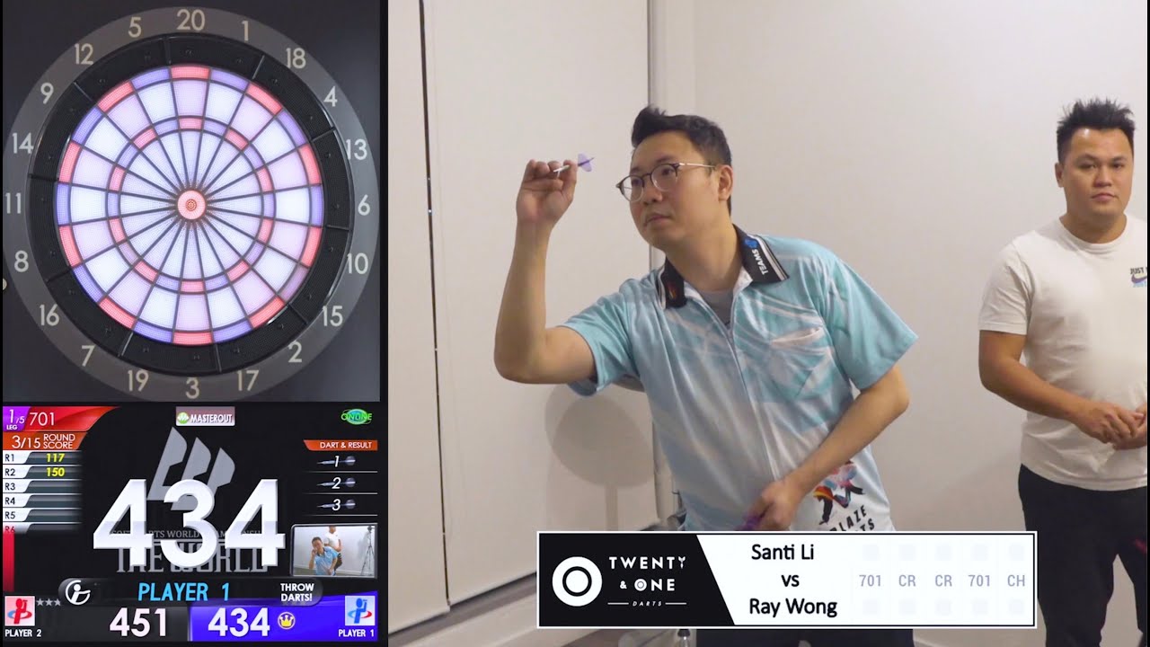 【精彩重溫】Ray vs Santi｜初賽第一回合小組賽（上半場）｜Twenty & One Darts Live Open 2020