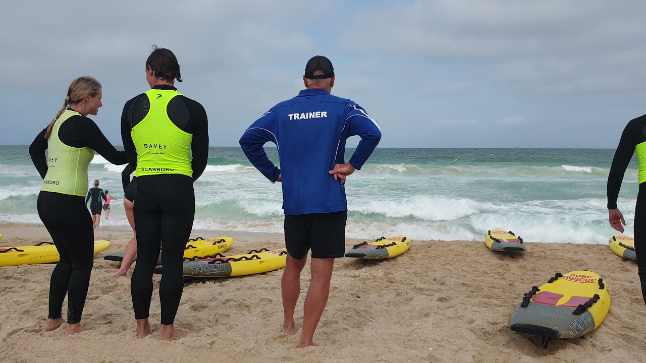 16 October 2021 Surf life saving training at Scarborough Beach