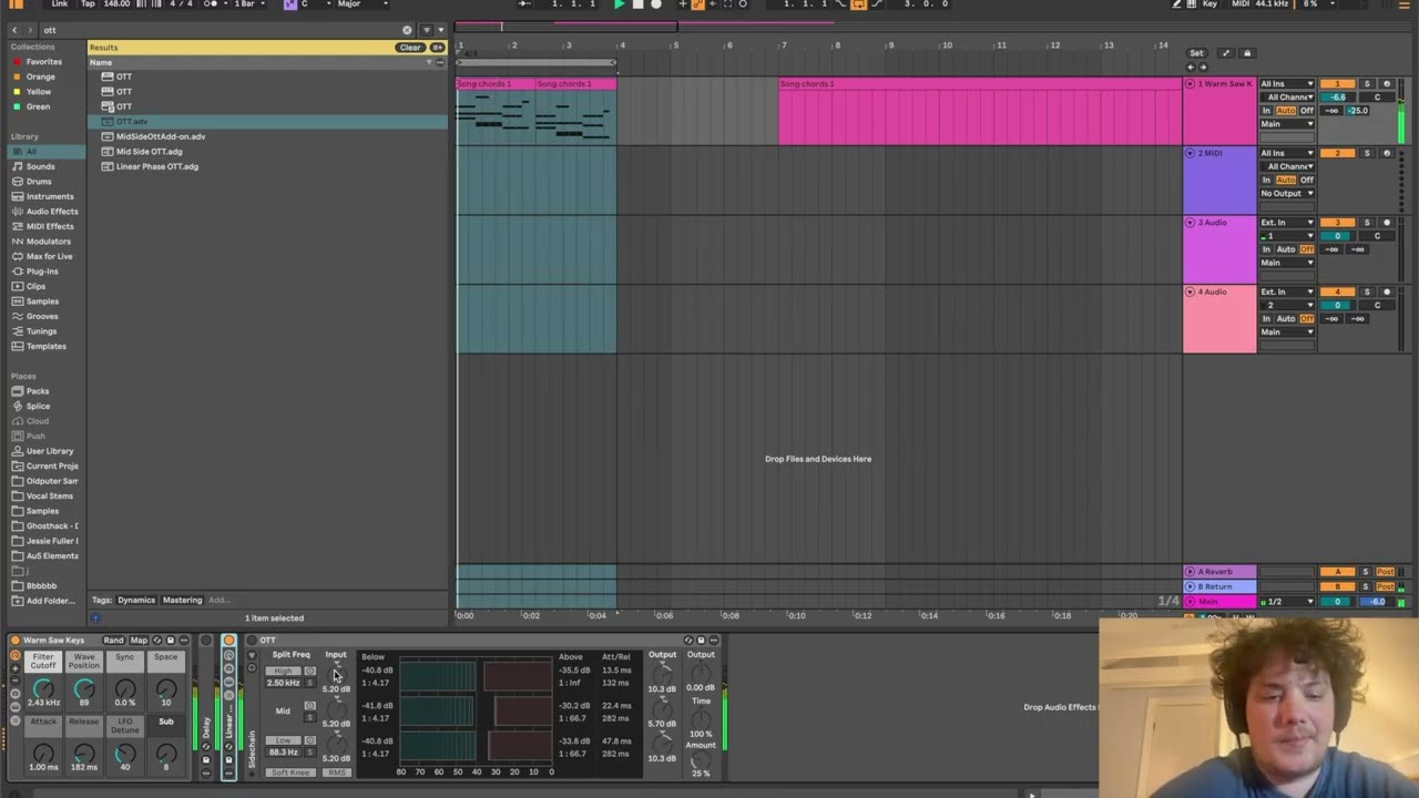 Linear Phase OTT with Ableton stock plugins (reupload)