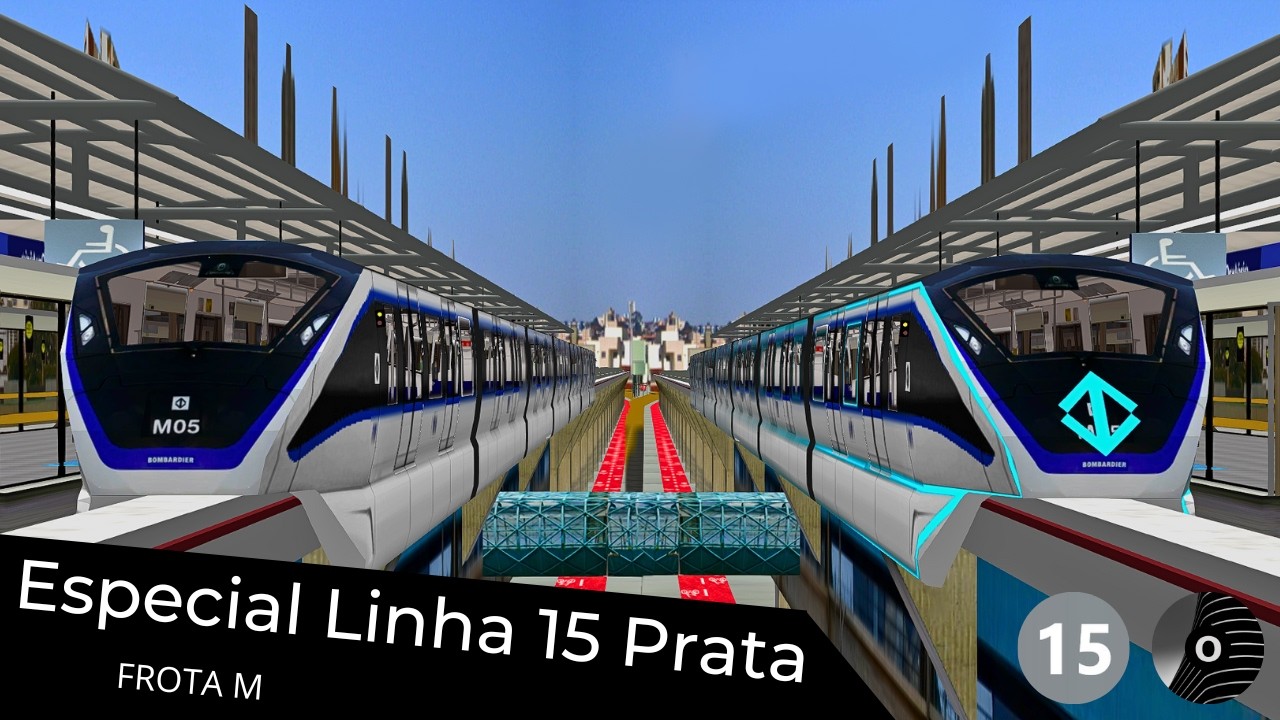 OpenBVE - ESPECIAL LINHA 15 PRATA do METRÔ DE SÃO PAULO!