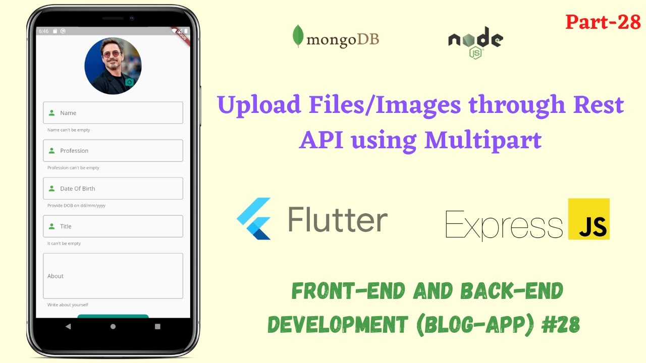 Flutter: загрузка файлов/изображений через конечную точку Rest API с использованием Multipart|| И...