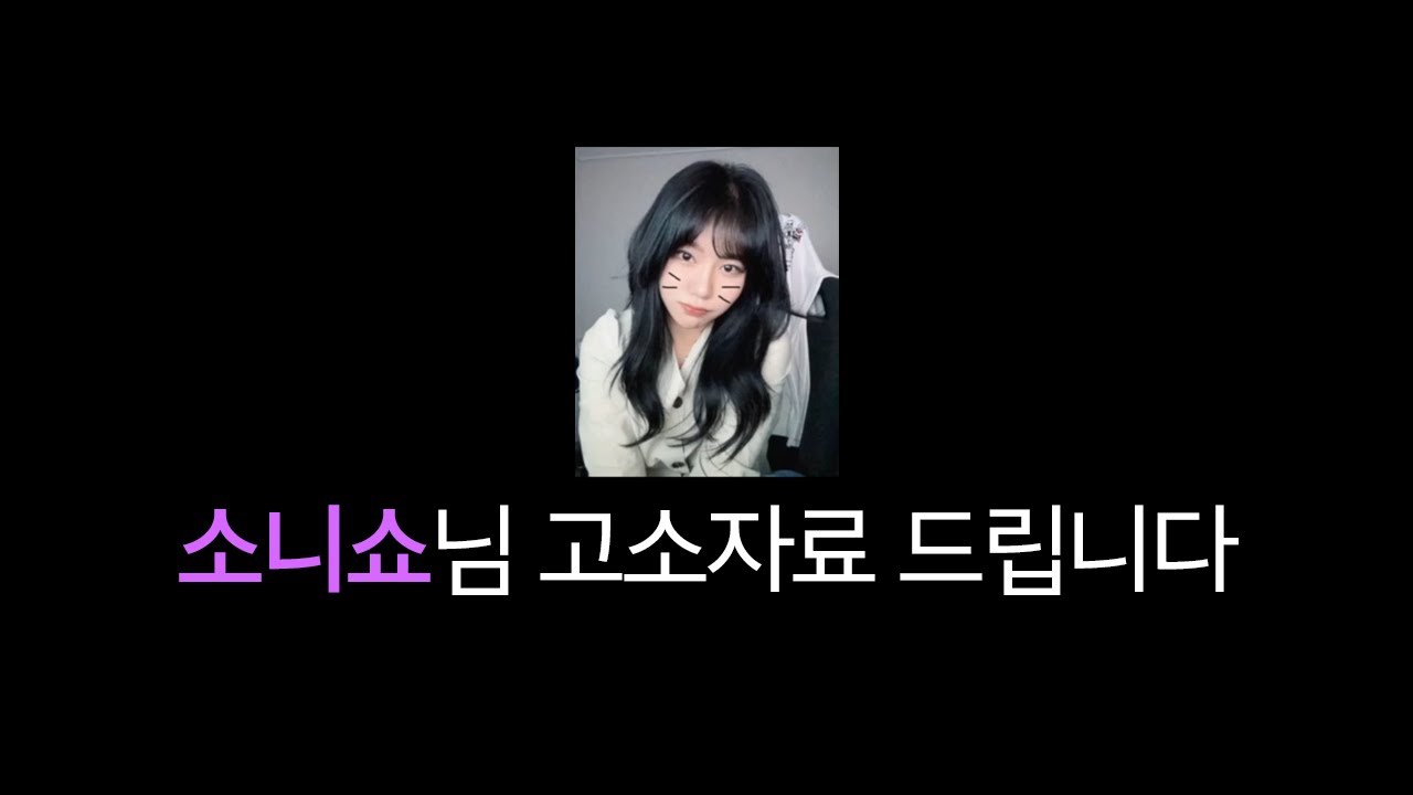 소니쇼님 고소자료 드립니다