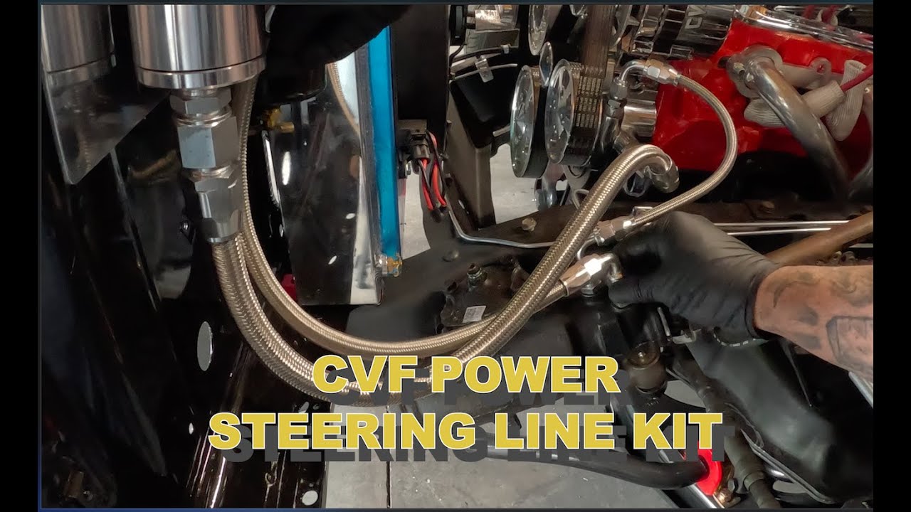 CVF RACING POWER STEERING LINE KIT INSTALL, 