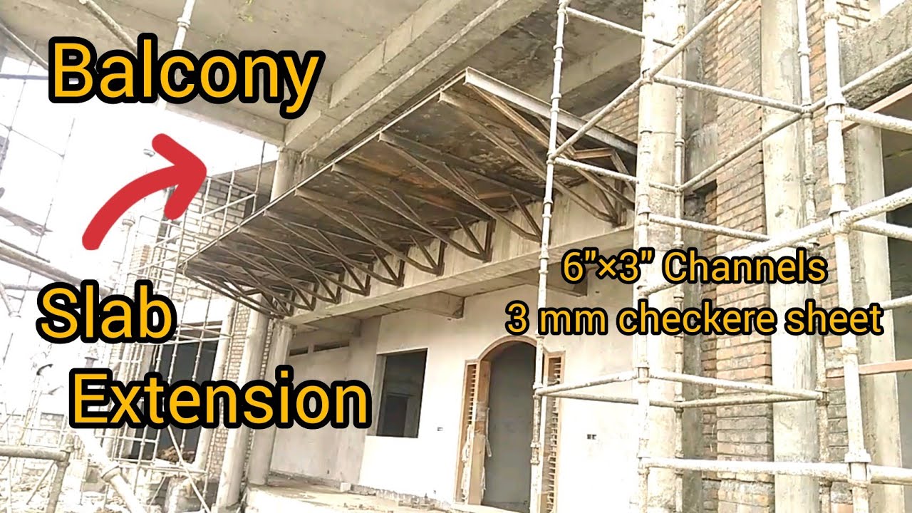 Balcony slab extension.without pillars