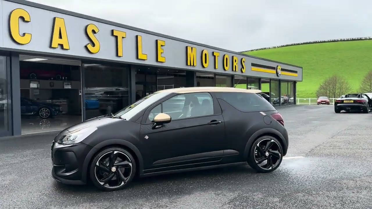 2017 CITROEN DS3 1.6 THP PERFORMANCE BLACK S/S 3dr 208 BHP for sale at Castle Motors