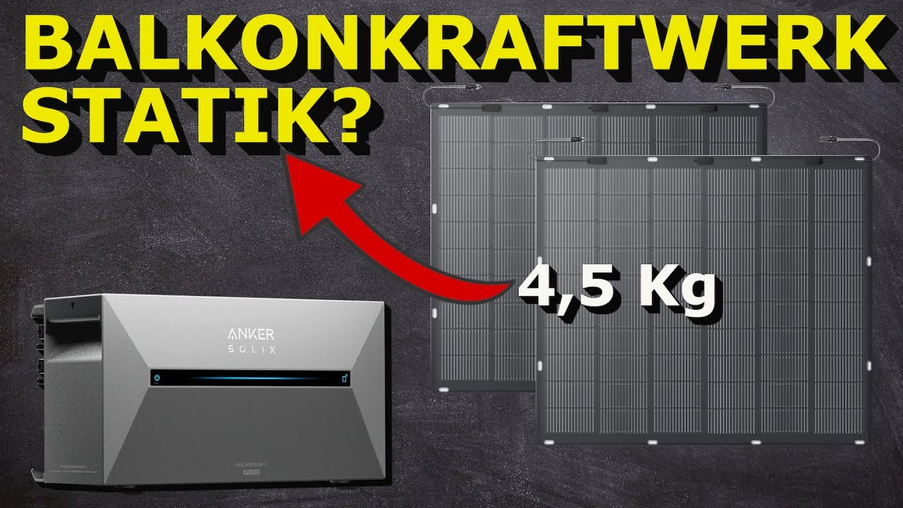 Solarpaket 1 neues High End Flex Balkonkraftwerk mit Speicher - Anker SOLIX Solarbank 2 E1600 Pro