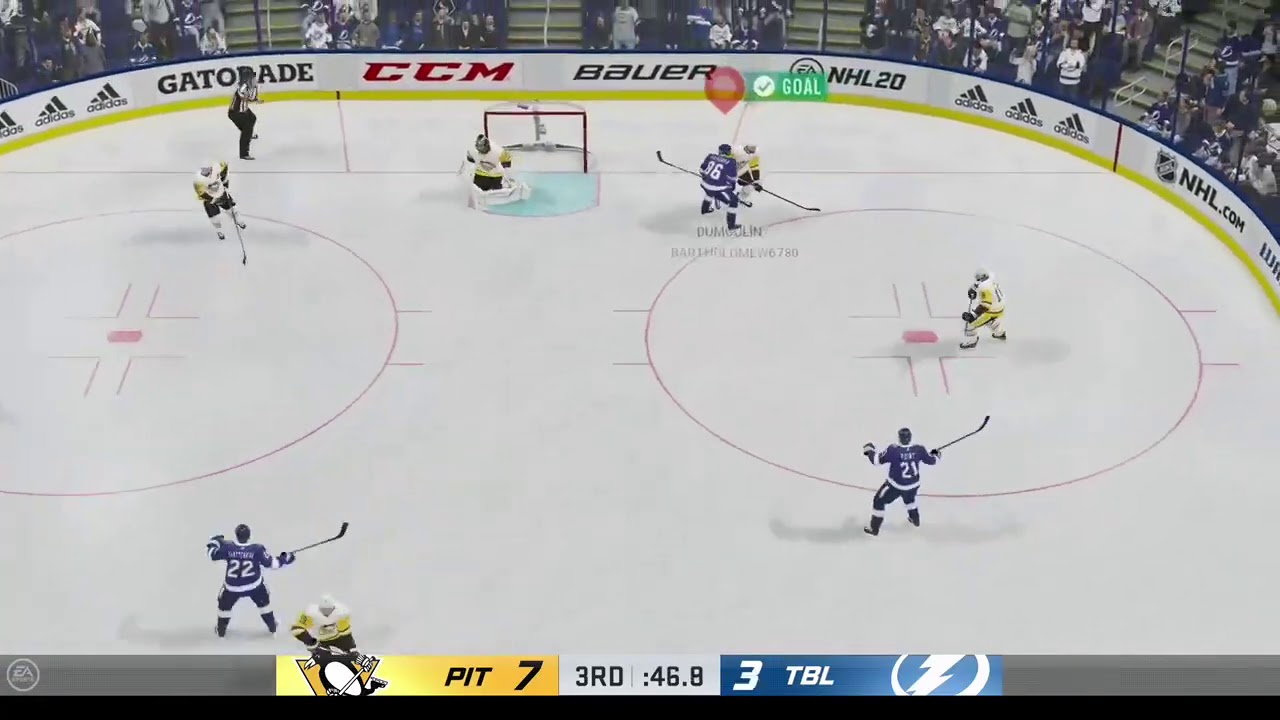 NHL 20 Online Game one of the best comebacks ever