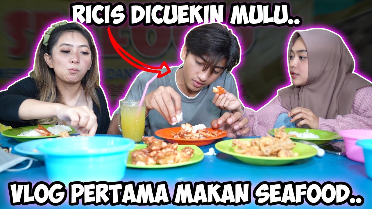 REAKSI RICIS DICUEKIN HARRIS.. Vlog Pertama Makan Seafood.!! II @HaHaEntertaiment
