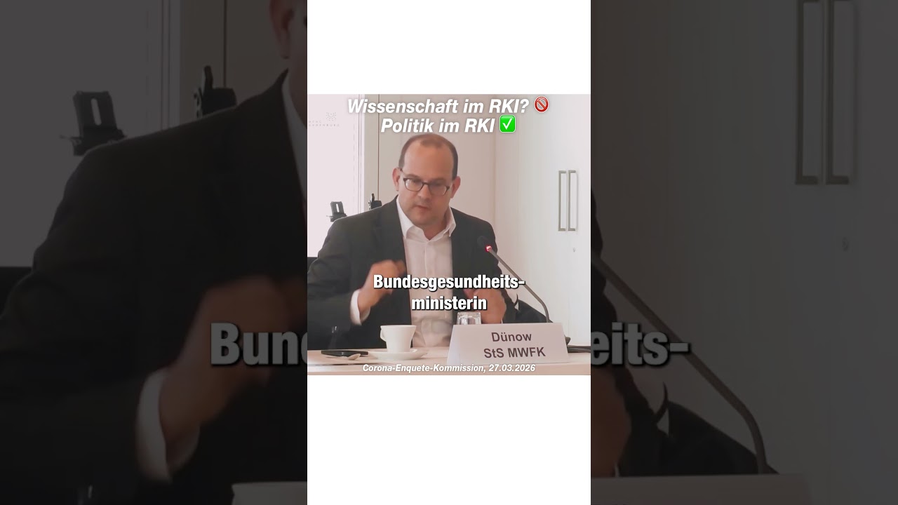 RKI-Files? &bdquo;Verstehe die Aufregung nicht&ldquo;... | 27.03.2026