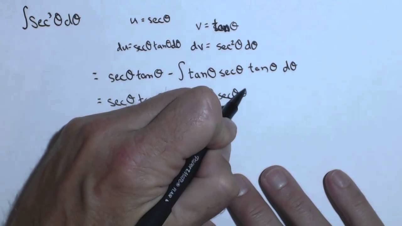 Calculating the Antiderivative of Secant Cubed with Integration by Parts