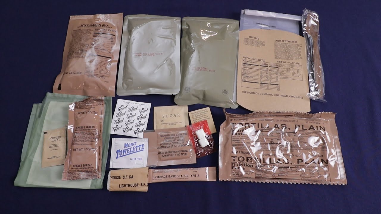 US MRE 2018 Menu 6 Beef Taco