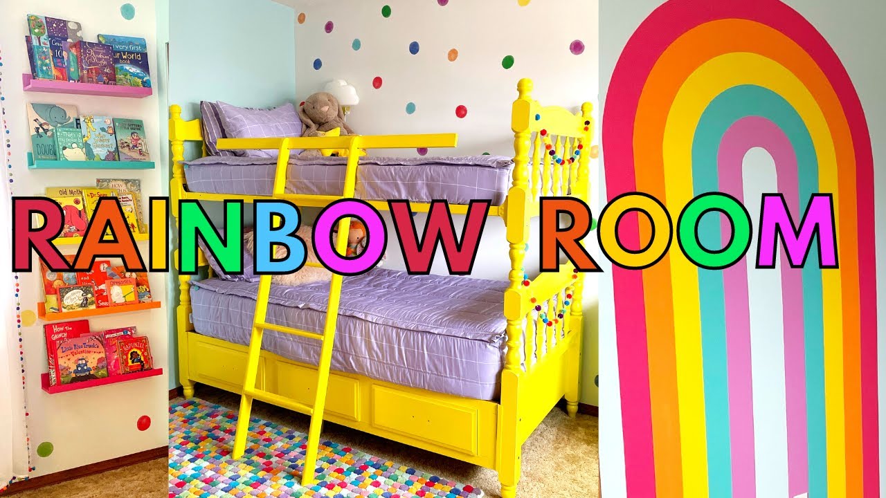 Rainbow Girl's Room Makeover