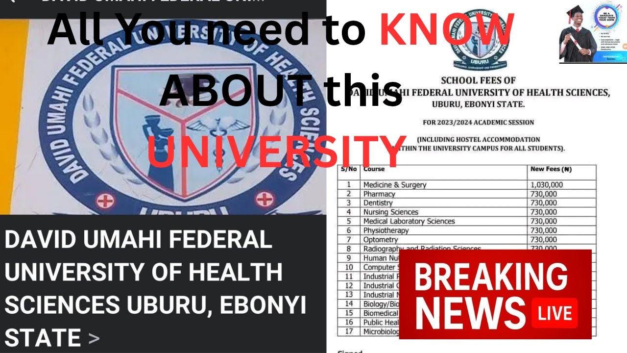 David Umahi Federal University Uburu, Ebonyi State,,all you need to know about the sch,courses etc.