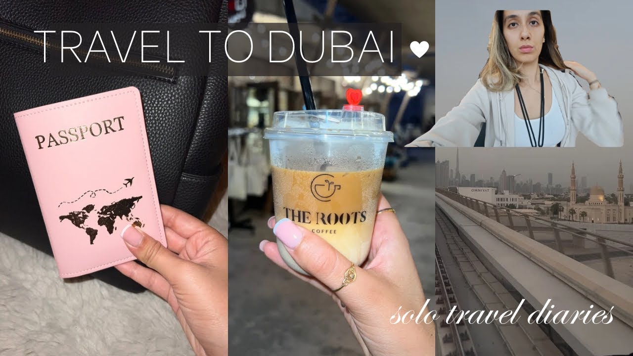 TRAVEL TO DUBAI FROM LONDON VLOG ♡ emirates economy class | post grad summer solo trip diaries luisa
