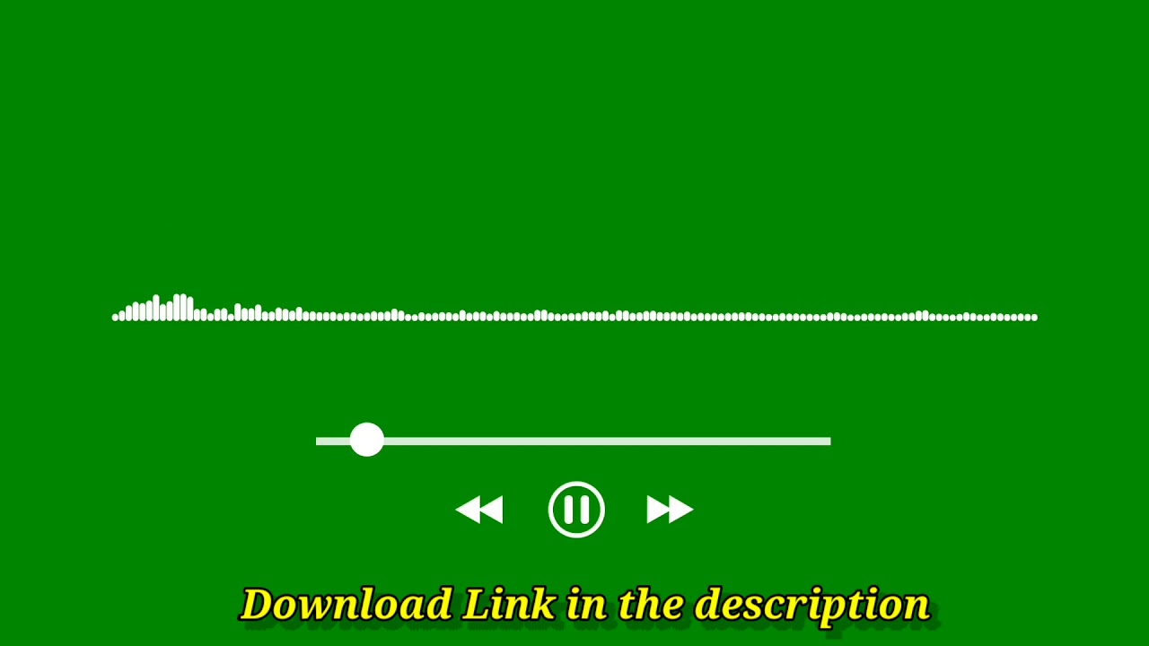 New green screen line audio spectrum