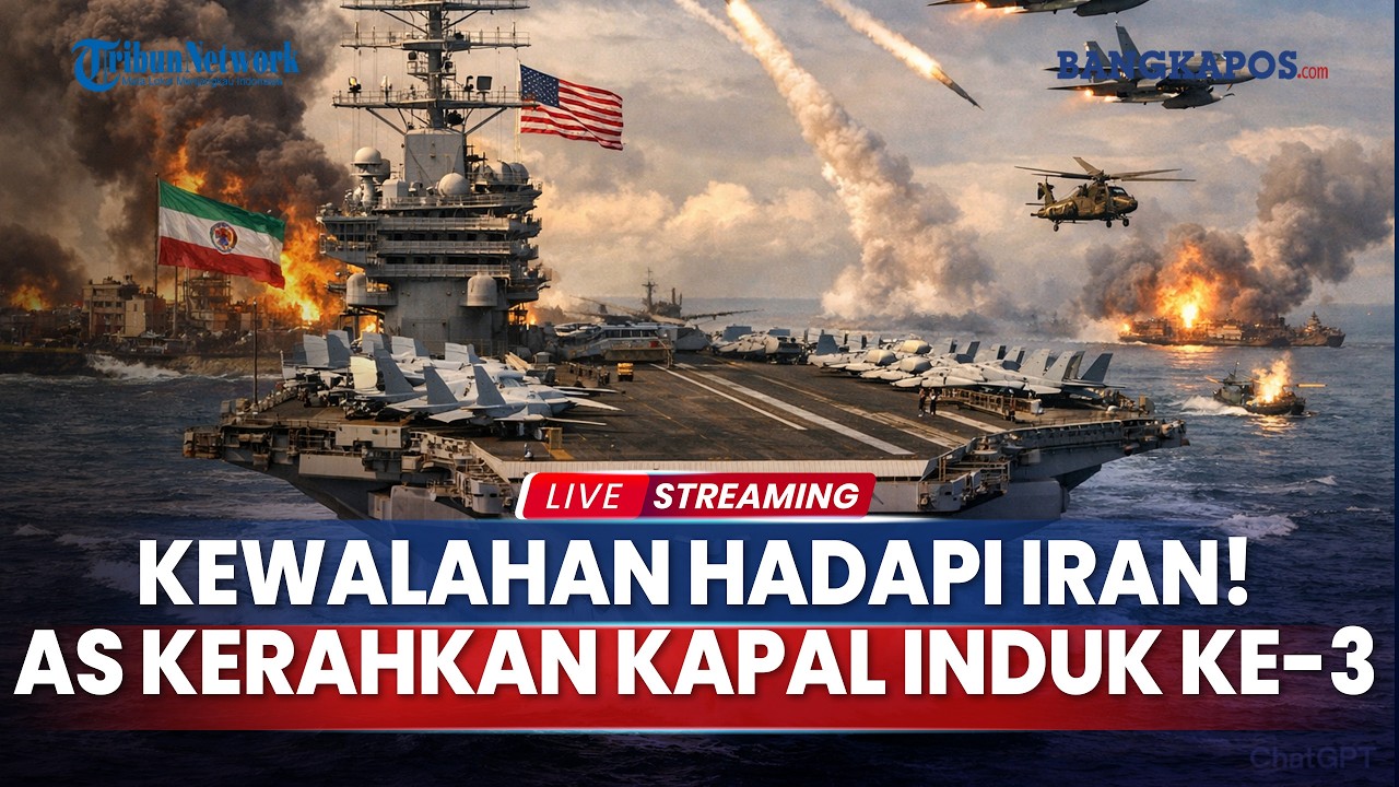 🔴Kewalahan Hadapi Gempuran Iran AS Kerahkan Kapal Induk Ketiga, China Bentengi Selat Hormuz