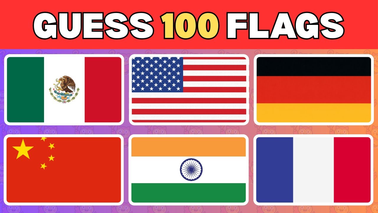 Guess The Country by The Flag | 100 Flag Quiz | 2026 Quiz