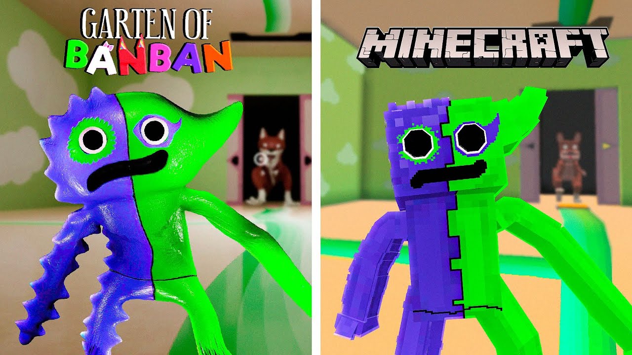 Criei CENAS de GARTEN OF BANBAN 4 No Minecraft