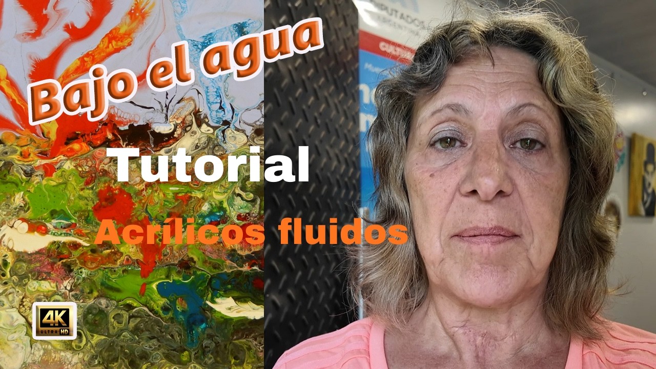 9 - Tutorial - técnica - Bajo el agua - #acrílicos fluidos #tutoriales #pouring