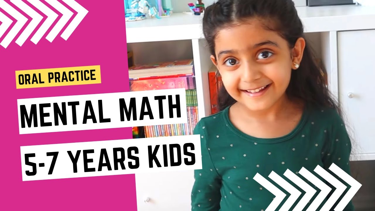 MENTAL MATH FOR 5-7 YEAR KIDS | ORAL PRACTICE TO TEACH MATH CONCEPTS FAST & QUICKLY