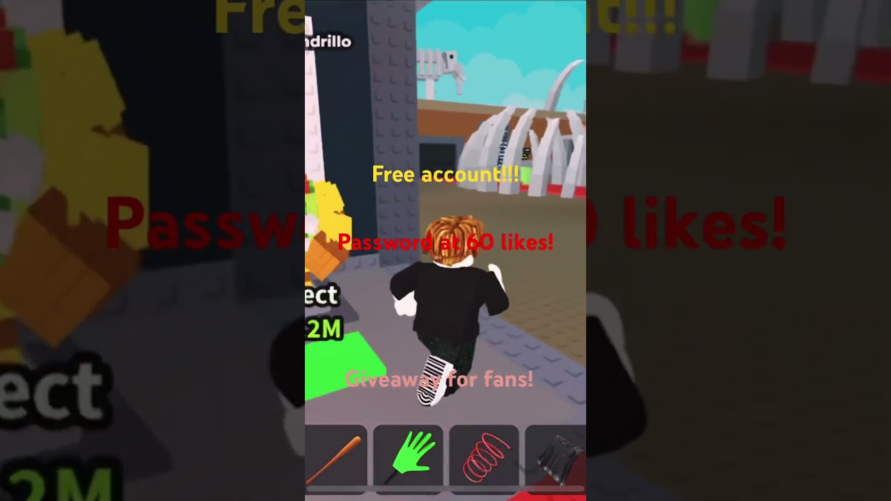 Free account!!!! Giveaway for fans !! #viral #roblox #sab