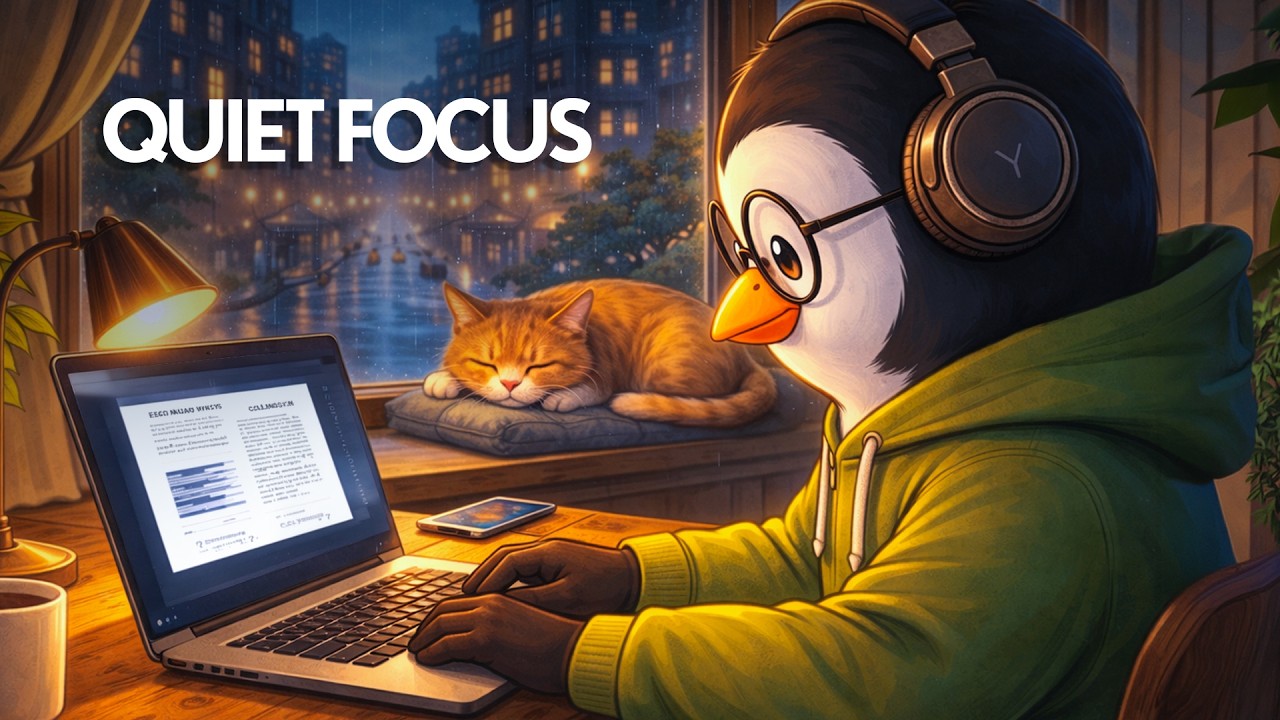 1 A.M. Violin LoFi 🌧️  [ Study & Focus Vibe ]