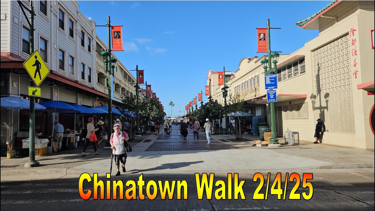 [4K] Chinatown Walk 2/4/25 in Honolulu, Oahu, Hawaii #chinatownhonolulu