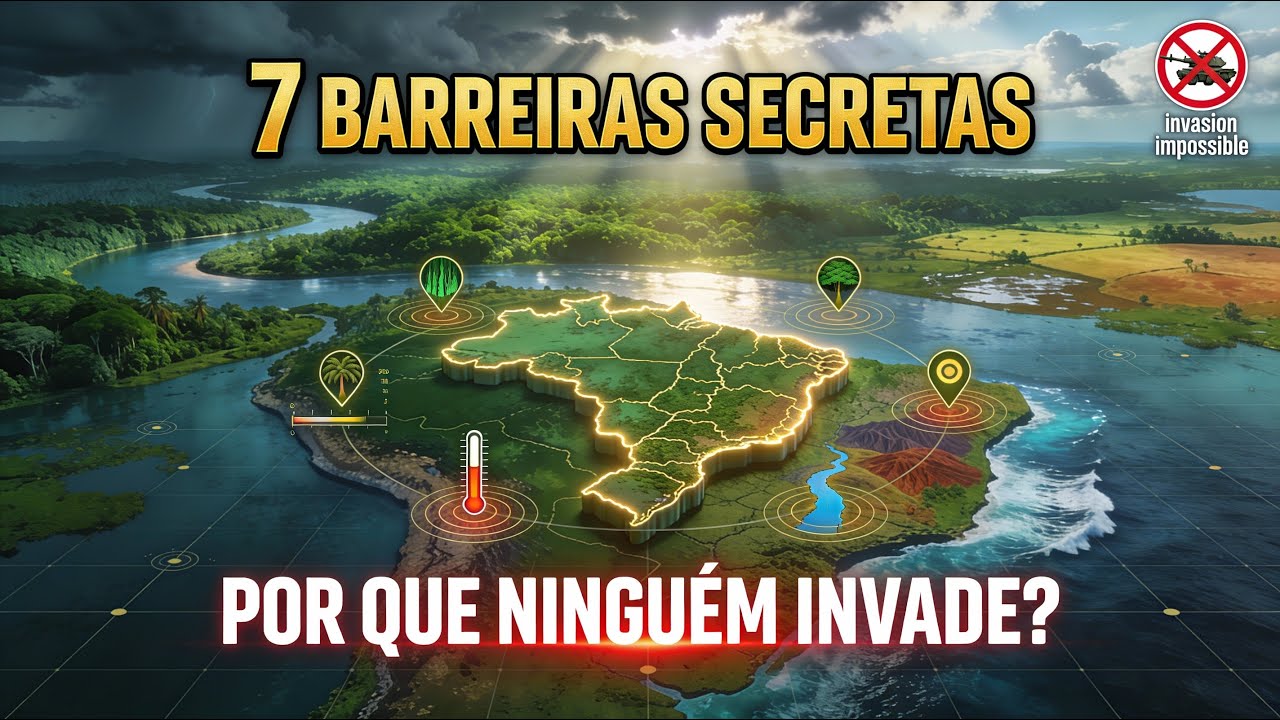 "Por Que NINGUÉM Invade o BRASIL? | As 7 Barreiras Naturais Secretas"