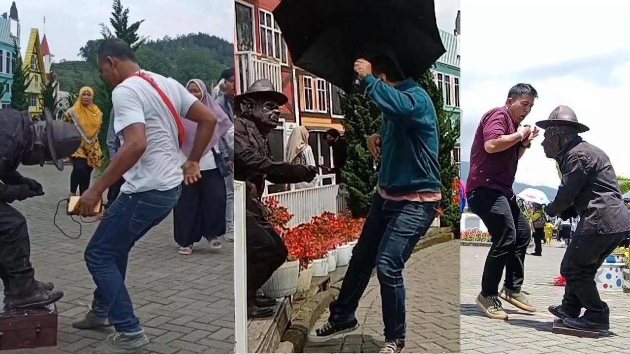 Сборник розыгрышей со статуями..!! Сборник шокирующих версий пацанов часть-1