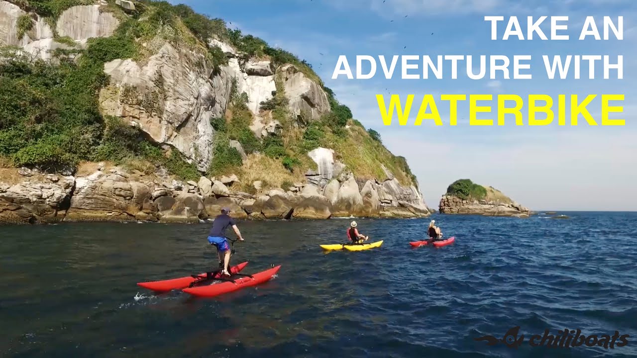 Crossing the Tijucas Islands with Chiliboats Water Bike! Amazing adventure!