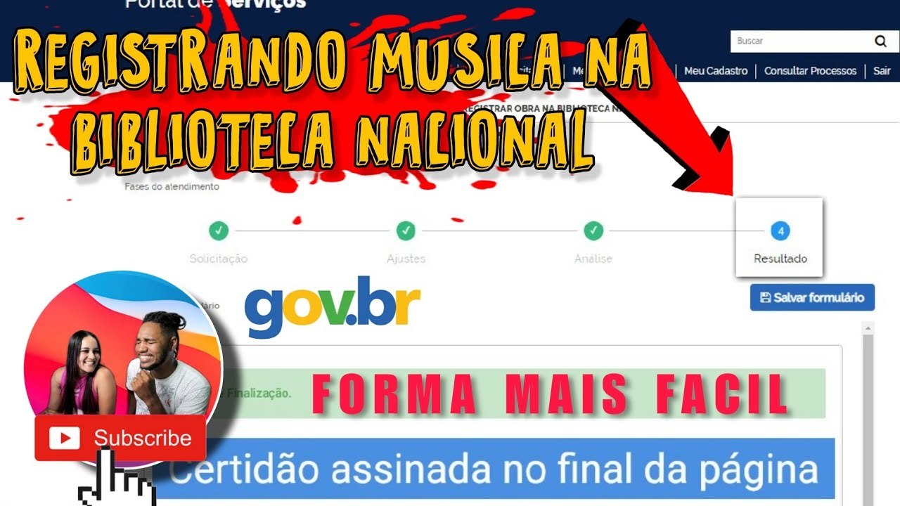 como registrar sua musica na biblioteca nacional (GOV) modo mais FACIL E BARATO!!