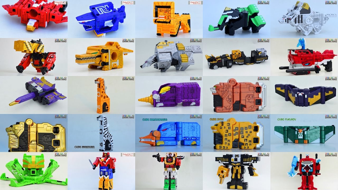 All DX Gattai Doubutsu Sentai Zyuohger 2016! DX 動物戦隊ジュウオウジャー! Power Rangers Animal Force!