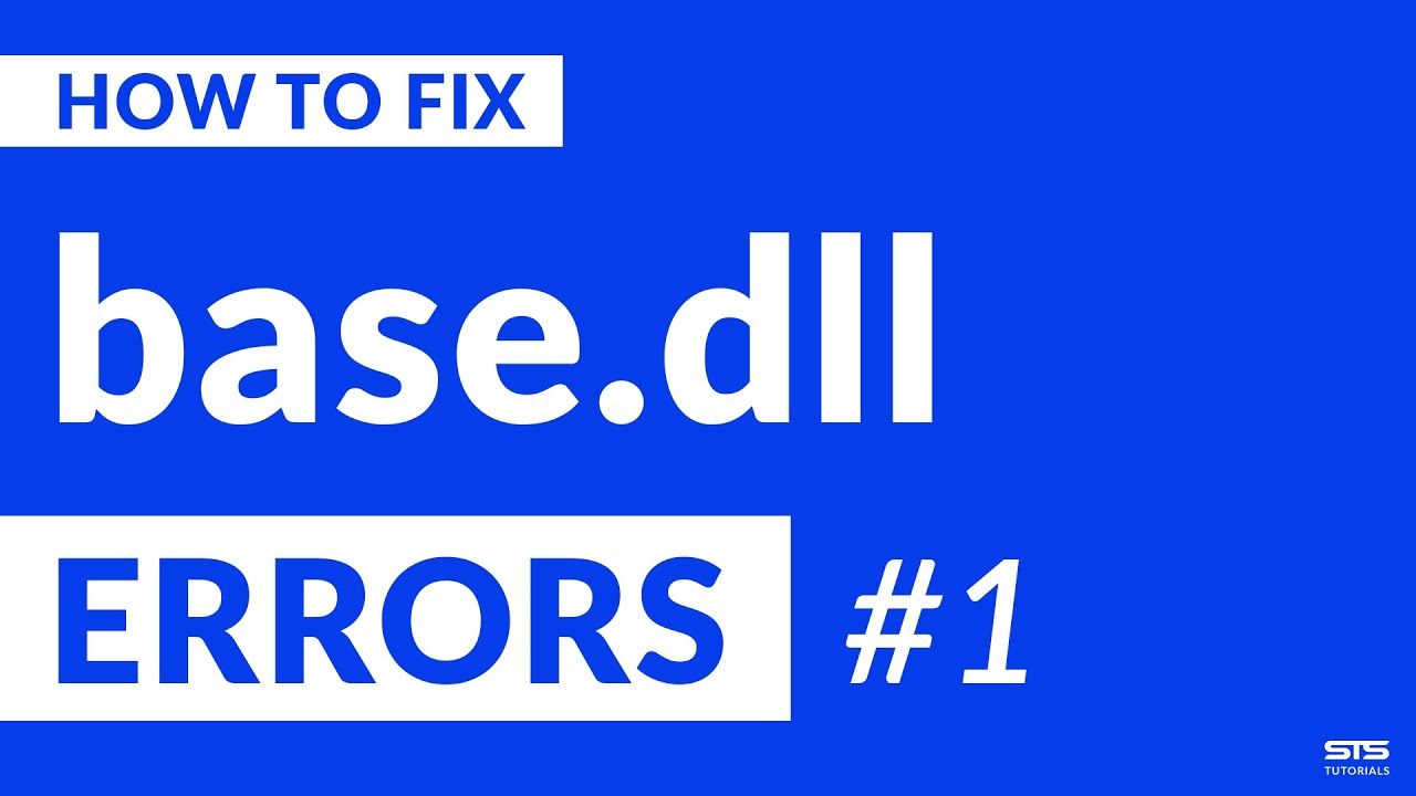 base.dll Is Missing Error | Fix #1 | 2021