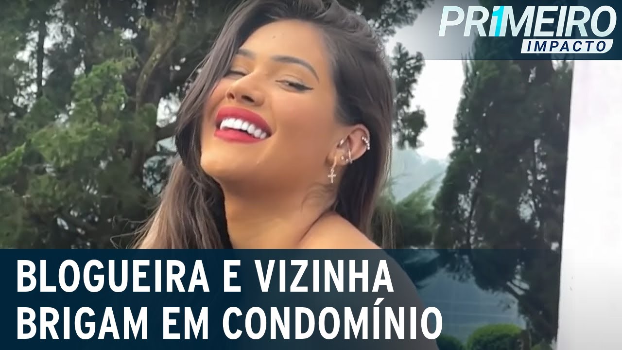Influenciadora e vizinha se agridem em condomínio de luxo | Primeiro Impacto (20/04/21)