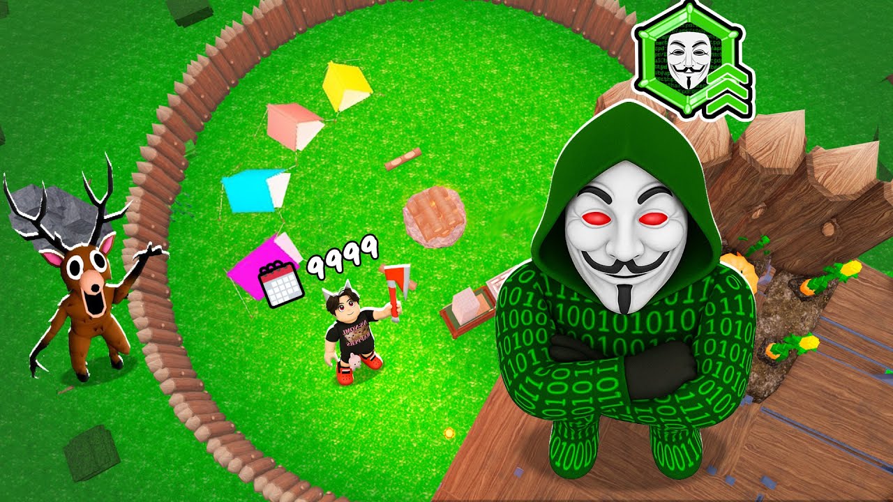 Zbudowaliśmy NAJLEPSZĄ AFK-BAZĘ w POWIETRZU w 99 Nocy w Lesie! (Roblox)