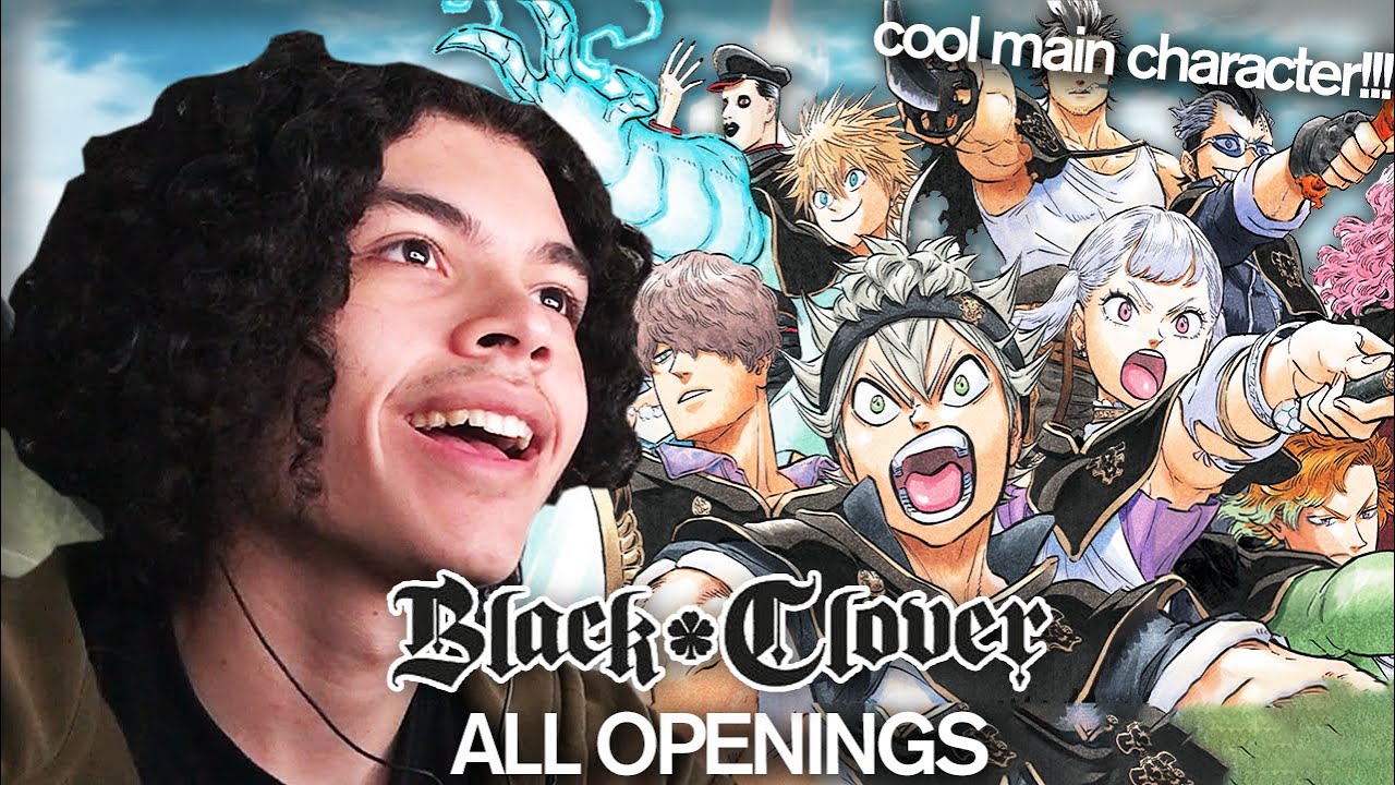 first time reacting to all black clover openings!!