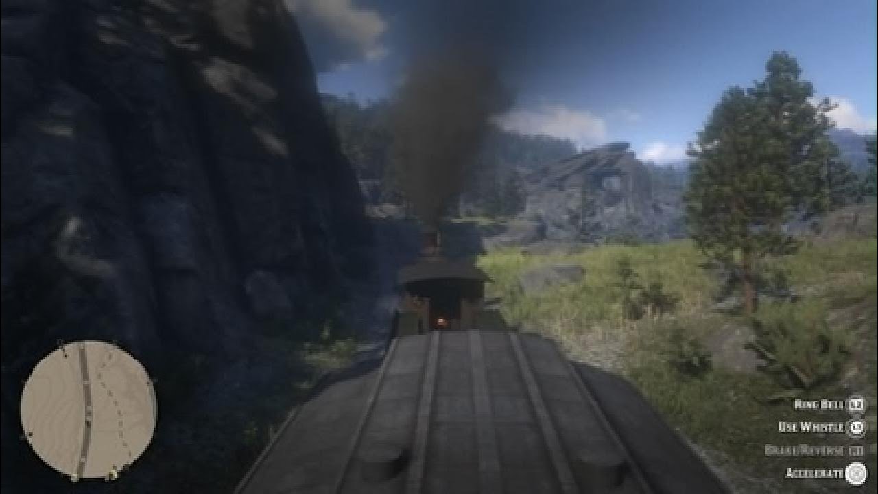 Train ride around the map