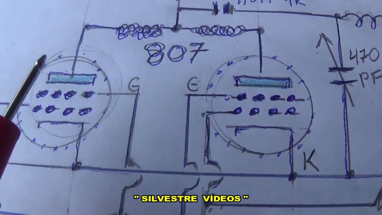 ESQUEMAS  TRANSMISSOR COM VALVULAS 807  POR UM TDA 2003 , 2 PARTE,